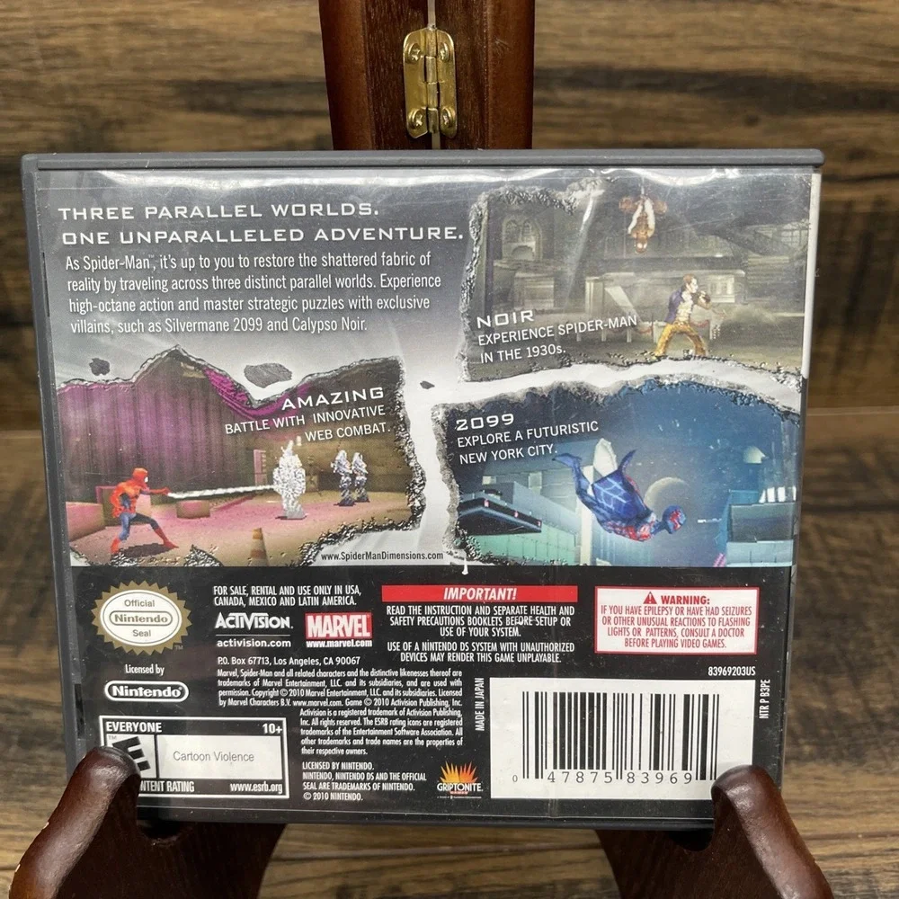 CASE ONLY- Spider-Man Shattered Dimensions Nintendo DS
